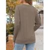 imageATHMILE Womens Long Sleeve Shirts Casual Loose Fit Tops Fall Fashion Outfits Dressy Basic Trendy Blouses ClothesCoffee Grey
