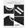 imageATHMILE Womens Long Sleeve Shirts Color Block Casual Crewneck Tops Tshirt Basic Tee Fall Fashion Clothes Trendy Outfits 2025Black