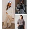 imageATHMILE Womens Long Sleeve Shirts Loose Fitted Crewneck Basic Tops Casual Outfits Fall Clothes 2025Black