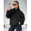 imageATHMILE Womens Oversized Hoodies Fleece Sweatshirts Long Sleeve Sweaters Pullover Fall Clothes with PocketBlack