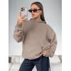 imageATHMILE Womens Oversized Hoodies Fleece Sweatshirts Long Sleeve Sweaters Pullover Fall Clothes with PocketCoffee Grey