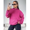 imageATHMILE Womens Oversized Hoodies Fleece Sweatshirts Long Sleeve Sweaters Pullover Fall Clothes with PocketHot Pink