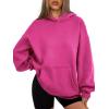 imageATHMILE Womens Oversized Hoodies Fleece Sweatshirts Long Sleeve Sweaters Pullover Fall Clothes with PocketHot Pink