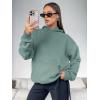 imageATHMILE Womens Oversized Hoodies Fleece Sweatshirts Long Sleeve Sweaters Pullover Fall Clothes with PocketLake Green