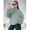 imageATHMILE Womens Oversized Hoodies Fleece Sweatshirts Long Sleeve Sweaters Pullover Fall Clothes with PocketLight Green