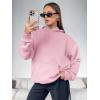 imageATHMILE Womens Oversized Hoodies Fleece Sweatshirts Long Sleeve Sweaters Pullover Fall Clothes with PocketLight Pink