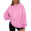 imageATHMILE Womens Oversized Hoodies Fleece Sweatshirts Long Sleeve Sweaters Pullover Fall Clothes with PocketPink