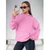 imageATHMILE Womens Oversized Hoodies Fleece Sweatshirts Long Sleeve Sweaters Pullover Fall Clothes with PocketPink
