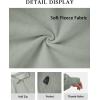 imageATHMILE Womens Sweatshirts Half Zip Cropped Pullover Fleece Quarter Zipper Hoodies 2025 Fall Fashion Outfits ClothesGreygreen