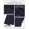 imageATHMILE Womens Wide Leg Sweatpants High Waisted Baggy Interior Drawstring Joggers Straight Leg Sweat Pants with PocketsNavy Blue