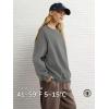imageATHMILE Oversized Sweatshirt for Women Crewneck Fleece Long Sleeve Pullover Hoodies Tops Fall Fashion Outfits Clothes 2025Dark Grey