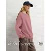 imageATHMILE Oversized Sweatshirt for Women Crewneck Fleece Long Sleeve Pullover Hoodies Tops Fall Fashion Outfits Clothes 2025Deep Pink