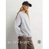 imageATHMILE Oversized Sweatshirt for Women Crewneck Fleece Long Sleeve Pullover Hoodies Tops Fall Fashion Outfits Clothes 2025Grey
