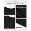 imageATHMILE Womens Long Sleeve Shirts Pleated Business Casual Basic Tunic Tops Fall Tees ClothesBlack