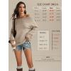 imageATHMILE Womens Off The Shoulder Sweaters Oversized Batwing Sleeve Loose Pullover Fall Outfits Winter Fashion Tops 2025Khaki