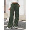 imageATHMILE Women Sweatpants Soft Jogging Straight Pajama Sweats Wide Leg Sweatpants Women Lounge Pants Joggers 2025Green