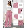 imageATHMILE Women Sweatpants Soft Jogging Straight Pajama Sweats Wide Leg Sweatpants Women Lounge Pants Joggers 2025Pink