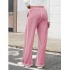 imageATHMILE Women Sweatpants Soft Jogging Straight Pajama Sweats Wide Leg Sweatpants Women Lounge Pants Joggers 2025Pink