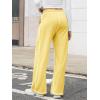 imageATHMILE Women Sweatpants Soft Jogging Straight Pajama Sweats Wide Leg Sweatpants Women Lounge Pants Joggers 2025Yellow