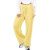 imageATHMILE Women Sweatpants Soft Jogging Straight Pajama Sweats Wide Leg Sweatpants Women Lounge Pants Joggers 2025Yellow