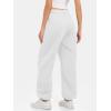 imageATHMILE Sweatpants Women Baggy Lounge Pants Workout Gym Active High Waisted Comfy Joggers for Women Fall Clothes 2025Fleecewhite