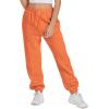 imageATHMILE Sweatpants Women Fall Fashion Baggy High Waisted Sweat Pants Winter Fleece Lined Lounge Joggers with Pockets 2025Orange