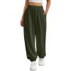 imageATHMILE Sweatpants Women Baggy Lounge Pants Workout Gym Active High Waisted Comfy Joggers for Women Fall Clothes 2025Army Green