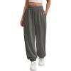 imageATHMILE Sweatpants Women Baggy Lounge Pants Workout Gym Active High Waisted Comfy Joggers for Women Fall Clothes 2025Dark Grey