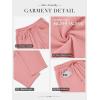 imageATHMILE Barrel Sweatpants Women Fall Fashion Wide Leg Pants 2025 Baggy Lounge Comfy Flowy Sweat Pants with PocketsPink