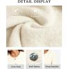 imageATHMILE Fall Long Sleeve Cardigans for Women Sweater Fashion Open Front Winter Button Down Crewneck Loose Knit Jacket 2025Wine Red