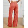 imageATHMILE Sweatpants Women Fall Outfits Wide Leg Baggy Pants HighWaisted Drawstring Sweat Pants Fashion Joggers with PocketRed