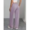 imageATHMILE Womens Wide Leg Sweatpants Air Fabric Straight Lowrise Drawstring Elastic Low Waist Fall Clothing Pockets 2025Purple