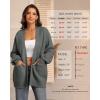 imageATHMILE Oversized Cardigan Sweaters for Women Fall Outfits Chunky Knit Open Front Sweater with PocketsDark Grey