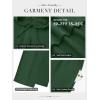 imageATHMILE Womens Wide Leg Sweatpants High Waisted Baggy Interior Drawstring Joggers Straight Leg Sweat Pants with PocketsDark Green