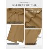 imageATHMILE Womens Wide Leg Sweatpants High Waisted Baggy Interior Drawstring Joggers Straight Leg Sweat Pants with PocketsDark Khaki