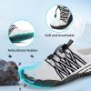 imageBarefoot Water Shoes Women Men Adult Hiking Swim Beach River Pool Hike Guarding Shoes Aqua Socks Protective Comfort Wide Toe Box Width Rock Climbing Vacation Outdoor 2025 NewWhite Black035