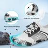 imageBarefoot Water Shoes Women Men Adult Hiking Swim Beach River Pool Hike Guarding Shoes Aqua Socks Protective Comfort Wide Toe Box Width Rock Climbing Vacation Outdoor 2025 NewWhite Black020