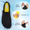 imageBarefoot Water Shoes Women Men Adult Hiking Swim Beach River Pool Hike Guarding Shoes Aqua Socks Protective Comfort Wide Toe Box Width Rock Climbing Vacation Outdoor 2025 NewBlack045