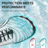 imageBarefoot Water Shoes Women Men Adult Hiking Swim Beach River Pool Hike Guarding Shoes Aqua Socks Protective Comfort Wide Toe Box Width Rock Climbing Vacation Outdoor 2025 NewWhite Black022