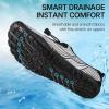 imageBarefoot Water Shoes Women Men Adult Hiking Swim Beach River Pool Hike Guarding Shoes Aqua Socks Protective Comfort Wide Toe Box Width Rock Climbing Vacation Outdoor 2025 NewWhite Black024