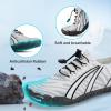 imageBarefoot Water Shoes Women Men Adult Hiking Swim Beach River Pool Hike Guarding Shoes Aqua Socks Protective Comfort Wide Toe Box Width Rock Climbing Vacation Outdoor 2025 NewWhite Black022