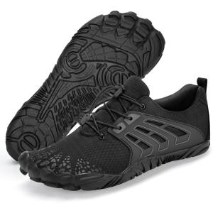 imageBarefoot Water Shoes Women Men Adult Hiking Swim Beach River Pool Hike Guarding Shoes Aqua Socks Protective Comfort Wide Toe Box Width Rock Climbing Vacation Outdoor 2025 NewBlack039