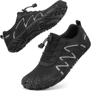 imageBarefoot Water Shoes Women Men Adult Hiking Swim Beach River Pool Hike Guarding Shoes Aqua Socks Protective Comfort Wide Toe Box Width Rock Climbing Vacation Outdoor 2025 NewBlack038