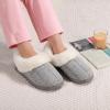 imageATHMILE Fuzzy Fluffy Slippers for Women Memory Foam Knit Womens Slippers NonSlip Bedroom Indoor Outdoor House slippers Shoes for Woman Closed BackGrey