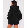 imageATHMILE Oversized Hoodies for Women Fall Sweatshirts Zip Up Hoodie Casual Jackets Y2k Fashion Outfits Winter Clothes 2025Black
