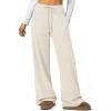 imageATHMILE Sweatpants Women Fall Outfits Wide Leg Baggy Pants HighWaisted Drawstring Sweat Pants Fashion Joggers 2025Oatmeal