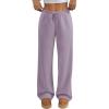 imageATHMILE Womens Sweatpants Wide Leg Barrel Pants Baggy Joggers Low Waist Fall Fashion Winter Clothing Pockets 2025Purple