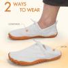 imageATHMILE Barefoot Water Shoes for Women Men Hiking Aqua Swim Beach Pool River Boat Travel WalkingWhiteknit
