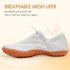 imageATHMILE Barefoot Water Shoes for Women Men Hiking Aqua Swim Beach Pool River Boat Travel WalkingWhiteknit