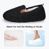 imageATHMILE Fuzzy Slippers for Women House Slippers Memory Foam Curly Loafer with Polar Fleece Lining Indoor Outdoor GreyBlack